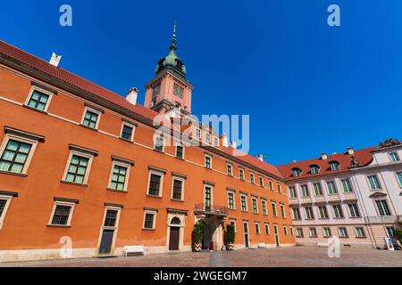 Castello reale nella città vecchia di Varsavia, Polonia Foto Stock
