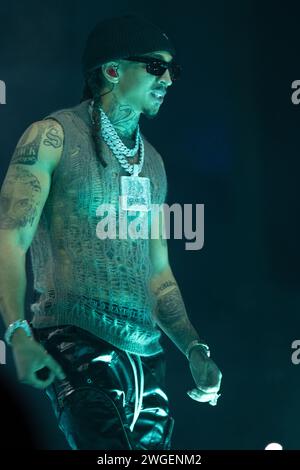 Londra, Regno Unito. 4 febbraio 2024. D-Block Europe si esibisce all'O2 di Londra durante il loro tour "Rolling Stone". Crediti: John Barry/Alamy Live News Foto Stock