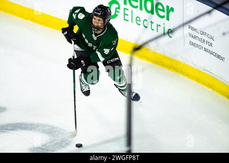 Centro Tsongas. 4 febbraio 2024. Massachusetts, USA; attaccante di Boston Jamie Lee Rattray (47) durante una partita di stagione regolare della PWHL tra Boston e Montreal al Tsongas Center. (c) Burt Granofsky/CSM/Alamy Live News Foto Stock