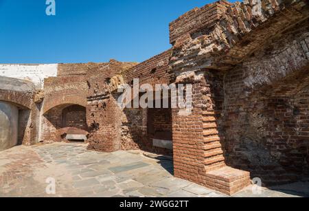 Monumento nazionale di Fort Sumter nella Carolina del Sud, Stati Uniti Foto Stock