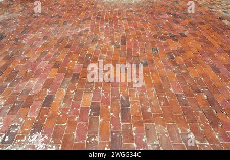 Primo piano della struttura in mattoni del XVIII secolo a Fort Sumter, South Carolina, USA Foto Stock