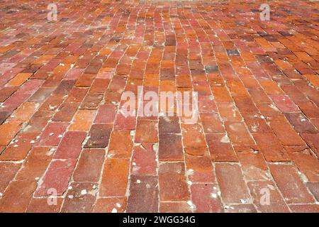 Primo piano della struttura in mattoni del XVIII secolo a Fort Sumter, South Carolina, USA Foto Stock