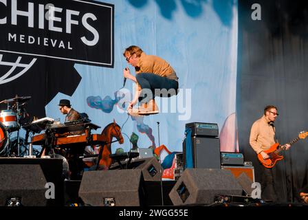 Ricky Wilson - Kaiser Chiefs, V2011, Hylands Park, Chelmsford, Essex, Regno Unito - 20 agosto 2011 Foto Stock