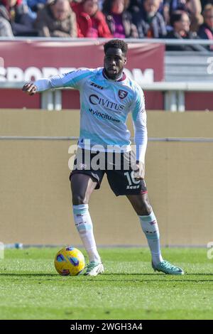 Torino, Italia. 4 febbraio 2024. 4 febbraio Torino - Italia - Torino vs Salernitana serie A 2023/2024 - grande Torino Stadium - nella foto: Bulare dia salernitana crediti: Kines Milano/Alamy Live News Foto Stock