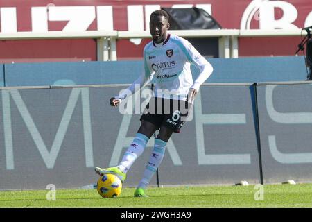 Torino, Italia. 4 febbraio 2024. 4 febbraio Torino - Italia - Torino vs Salernitana serie A 2023/2024 - grande Torino Stadium - nella foto: salomon sambia salernitana crediti: Kines Milano/Alamy Live News Foto Stock