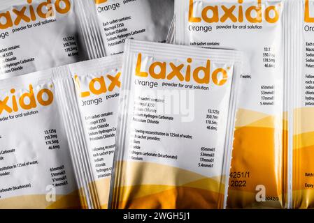Laxido - lassativo in polvere - bustine Foto Stock