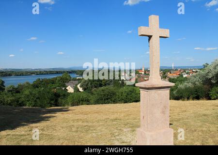 Croce monumento, Ungheria Foto Stock