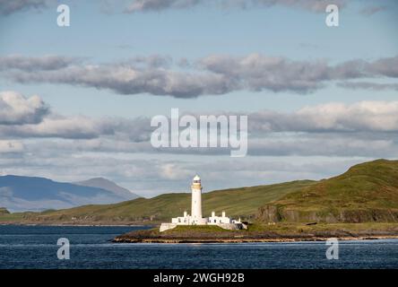 Il faro di Lismore vicino Oban, in Scozia. Foto Stock