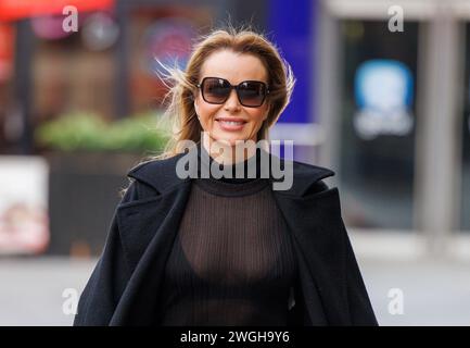 Londra, Regno Unito. 5 febbraio 2024. Amanda Holden, presentatrice di Heart Breakfast, lascia la Global radio. Crediti: Karl Black/Alamy Live News Foto Stock