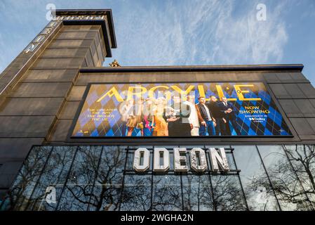 Odeon Cinema in Leicester Square, West End, Londra, Inghilterra, Regno Unito Foto Stock