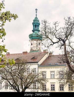 Torre dei vigili del fuoco a Sopron, Ungheria, Europa. Foto Stock