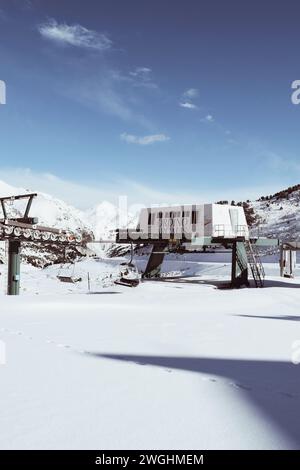 Piste da sci di Ordino Arcalis ad Andorra, il 29 novembre 2021 Foto Stock