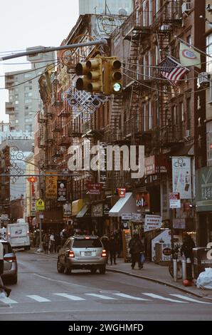 Chinatown a Manhattan, New York, negli Stati Uniti, il 18 febbraio 2020 Foto Stock