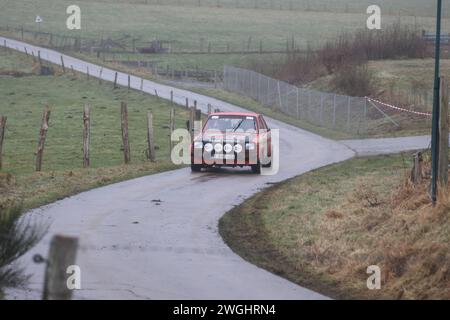 Bastogne Rallye Legend Boucles de Bastogne, 03.02.2024 30 Yannick Neuville BEL / Romi Schroeder BEL, Toyota Starlet Rallye Legend Boucles de Bastogne, 03.02.2024 *** Bastogne Rallye Legend Boucles de Bastogne, 03 02 2024 30 Yannick Neuville BEL Romi Schroeder BEL, Toyota Starlet Rallye Legend Boucles de Bastogne, 03 02 2024 Copyright: xAugstx/xEibner-Pressefotox EP jat Foto Stock