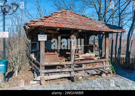 Ethno Village Complex 'Timchevski' - Kumanovo, Repubblica di Macedonia del Nord Foto Stock