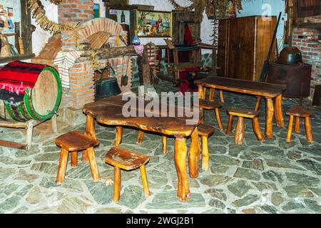 Ethno Village Complex 'Timchevski' - Kumanovo, Repubblica di Macedonia del Nord Foto Stock
