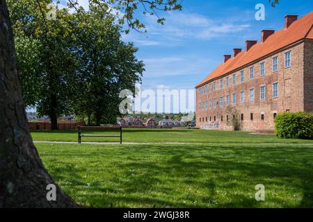 Sonderborg, Danimarca 16 maggio 2023, Castello di Sonderborg in una splendida giornata di primavera Foto Stock