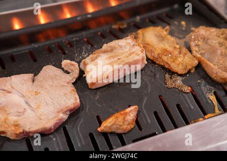 Barbecue Pork on the Grill, stile coreano Foto Stock