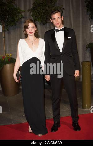 Londra, Regno Unito. 8 febbraio 2015. Nella foto: Holliday Grainger, Luke Treadaway partecipa al 68° Annual EE British Academy Film Awards After-Party a Grosvenor Foto Stock