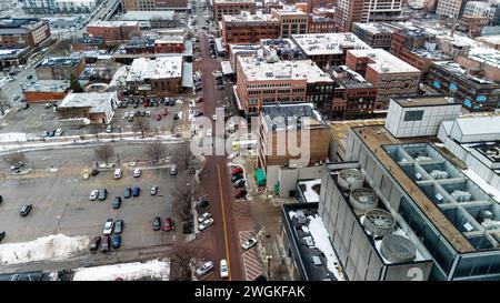 Fotografia aerea di Omaha, Nebraska, Stati Uniti. Foto Stock