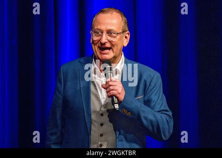 Volker Heißmann bei dem Gastspiel 'Bläid Night' - Die etwas andere Late-Night-Show mit Harald Schmidt und Volker Heißmann im Festsaal der Freiheitshal Foto Stock