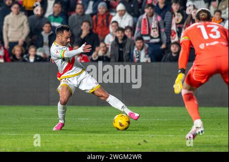 Madrid, Madrid, Spagna. 5 febbraio 2024. Calcio 2024: Rayo Vallecano 1 - Siviglia CF 2 (02/05/2024).giocatore 18 ÃÂLVARO GARCÃÂA (immagine di credito: © Oscar Manuel Sanchez/ZUMA Press Wire) SOLO PER USO EDITORIALE! Non per USO commerciale! Foto Stock