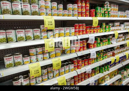 Merida Mexico, Barrio de Santiago Centro, Calle 72, Super Aki Santiago, supermercato, mercato alimentare, business, corridoio, interni Foto Stock