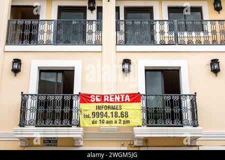 Merida Mexico,Barrio de Santiago Centro,Calle 59,immobiliare,leasing cartellone,affitto affitto affitto affitto affitto affitto,vendita,banner residenziale,messicano ispanico latino latino latino Foto Stock