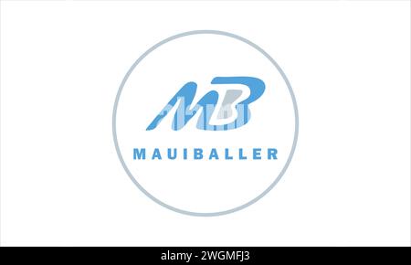 Logo MB Letter. Design del logo creativo e moderno. Illustrazione Vettoriale