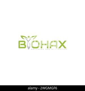 Design logo benessere. Illustrazione Vettoriale