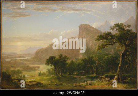 Paesaggio - scena da "Thanatopsis" Asher Brown Durand 1850 Foto Stock