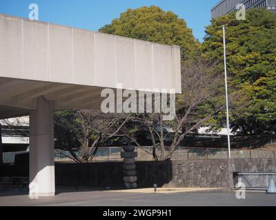 TOKYO, GIAPPONE - 14 gennaio 2024: Dettaglio del Museo di Arte moderna di Tokyo (MOMAT). Foto Stock