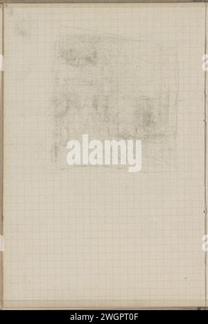 Abklatsch del gesso disegnato a pagina 58, 1892 pagina 57 da un bozzetto con 51 fogli. carta Foto Stock
