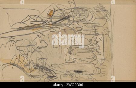 Strada con figure a Bishkra, 1922 pagina 25 da un bozzetto con 31 fogli. Carta Biskra. acquerello (vernice). pennello a matita per strada (+ città(-paesaggio) con figure, personale). Africani Biskra Foto Stock