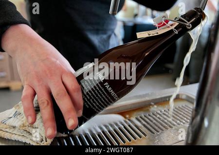 Il birrificio Hill Farmstead a Greensboro Bend, Vermont, Stati Uniti. Foto Stock