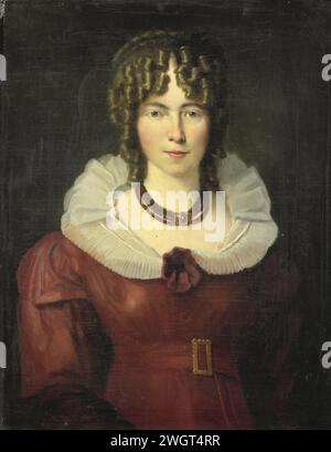 Ritratto di una giovane donna, anonimo, c. 1830 dipinto Ritratto di una giovane donna. E faccia, e faccia. Probabilmente pendente di SK-A-2171. Tela dei Paesi Bassi settentrionali. Pittura a olio (vernice) anonima persona storica ritratta - BB - donna Foto Stock