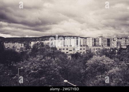 Panel Apartments, Budapest Foto Stock