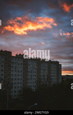 Panel Apartments, Budapest Foto Stock