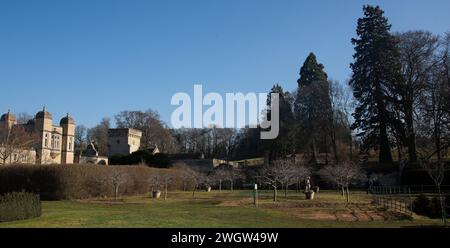 Easton Walled Gardens a febbraio Foto Stock