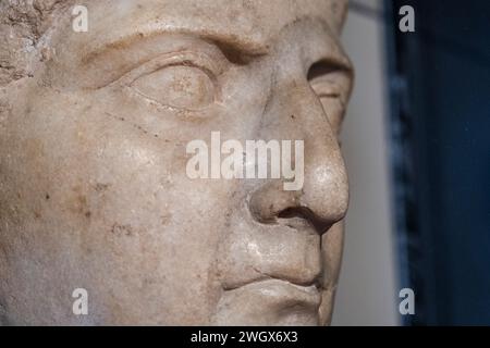 Ritratto di Tolomeo, III Evergetes da Alessandria, periodo tolemaico, Musei Vaticani, Stato della Città del Vaticano, Roma, Lazio, Italia Foto Stock