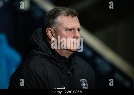 6 febbraio 2024; Coventry Building Society Arena, Coventry, Inghilterra; fa Cup Football, quarto round Replay, Coventry City contro Sheffield Wednesday; Coventry City Manager Mark Robins Foto Stock