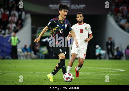 Doha, Qatar, 6 febbraio 2024, Coppa d'Asia AFC Qatar 2023 semifinale: Giordania 2-1 Corea del Sud, immagine: Hwang in-beom Foto Stock