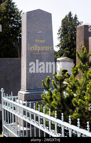 Franz Grillparzer, scrittore austriaco, Ehrengrab am Hietzinger Friedhof a Vienna, Austria Foto Stock