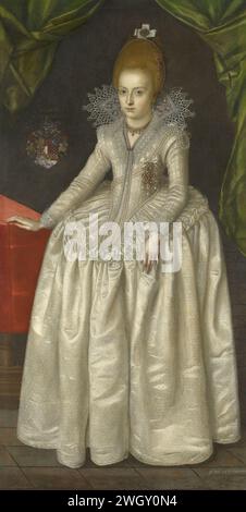 Attribuita a Jacob van Doort (m. 1629) - Principessa Edvige di Brunswick-Wolfebuttel, poi duchessa di Pomerania (1595-1650) Foto Stock