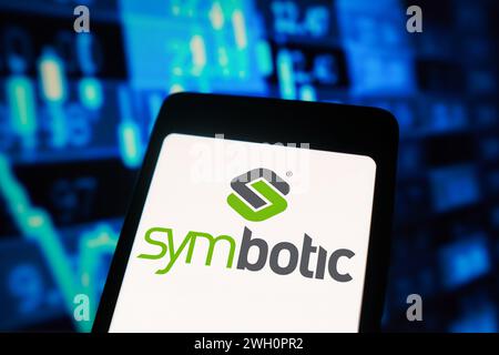 Brasile. 5 febbraio 2024. In questa immagine, il logo Symbotic viene visualizzato sullo schermo di uno smartphone. Credito: SOPA Images Limited/Alamy Live News Foto Stock