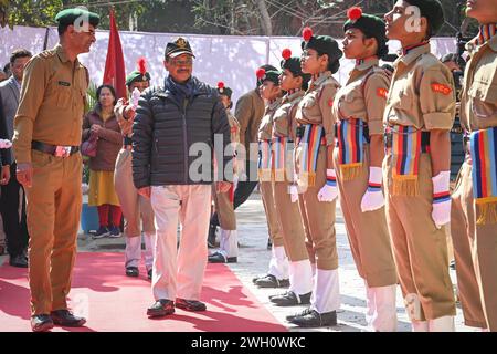 Nuova Delhi, India. 6 febbraio 2024. NUOVA DELHI, INDIA - 6 FEBBRAIO: Arvind Kejriwal, primo ministro di Delhi durante l'inaugurazione del nuovo edificio della Dr. B. R. Ambedkar School of Specialized Excellence a Paschim Vihar il 6 febbraio 2024 a nuova Delhi, India. (Foto di Sanchit Khanna/Hindustan Times/Sipa USA) credito: SIPA USA/Alamy Live News Foto Stock