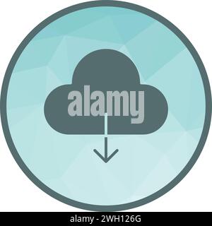 Scarica da immagine vettoriale icona cloud. Illustrazione Vettoriale