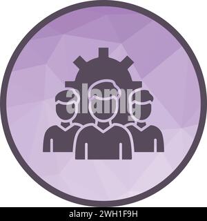 Immagine vettoriale icona del team di gestione. Illustrazione Vettoriale