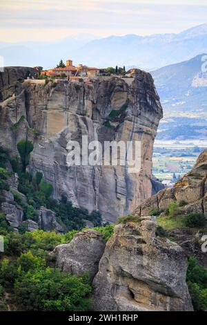 Monastero della Santa Trinità, Meteora, Grecia Foto Stock