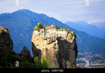 Monastero della Santa Trinità, Meteora, Grecia Foto Stock